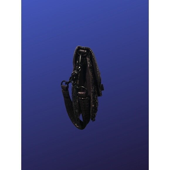 SIMPLY VERA/VERA WANG “Miranda” Sequin Clutch Handbag Purse, BRONZE/BLACK, NWOT - Picture 7 of 10